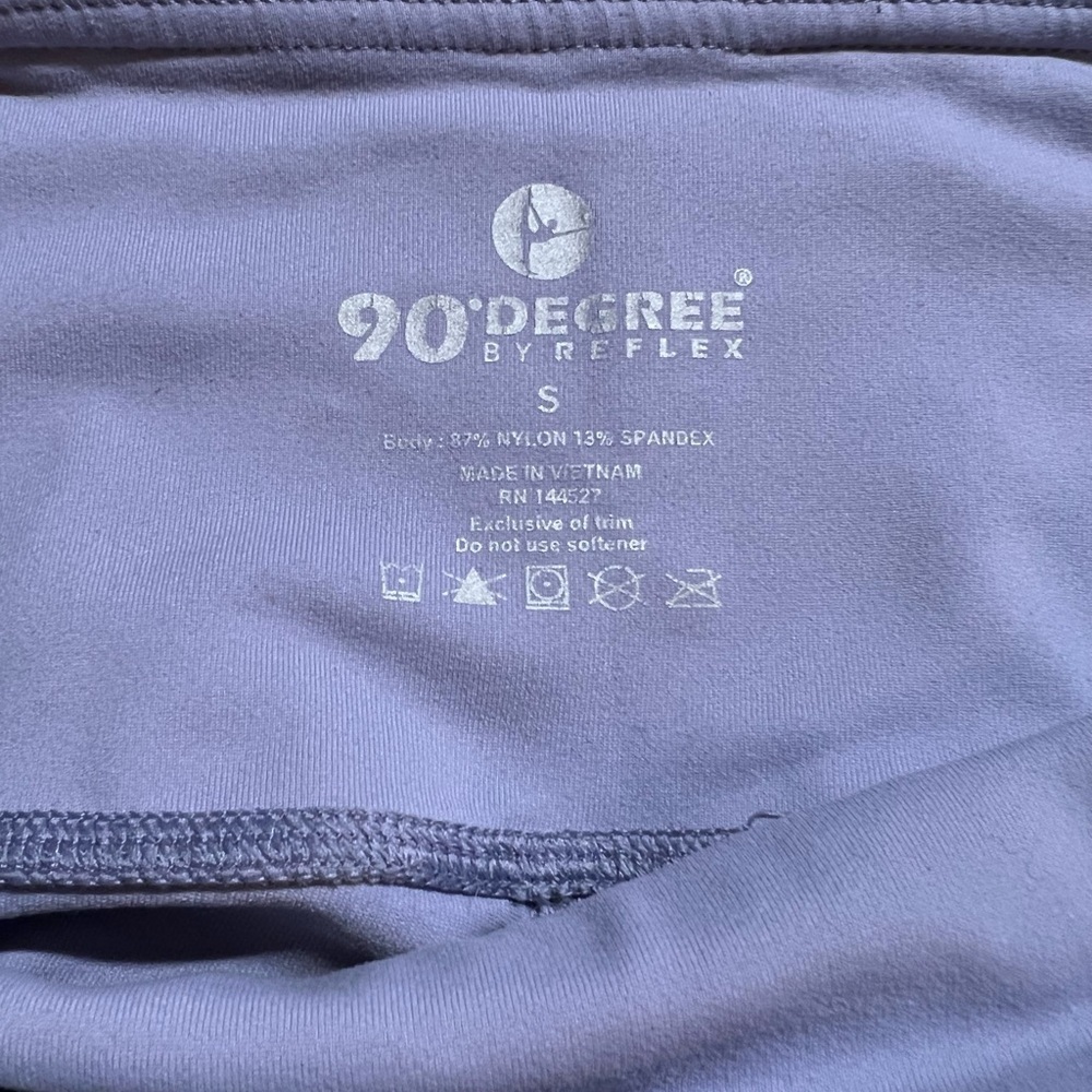 90 Degree By Reflex Power Flex High Waist Legging - Lilac Mist - Picture 5 of 9